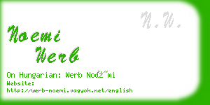 noemi werb business card